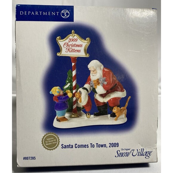 Dept 56 The Original Snow Village Santa Comes to Town 2009 NIB Figurine 807285 - Picture 1 of 10